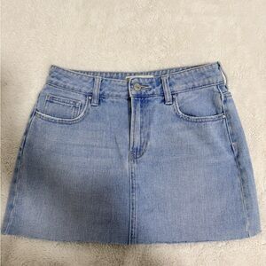 PacSun Light Blue Denim Mini Skirt